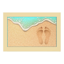 砂の中の足跡のセット