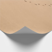 砂の中の足跡の航空写真 ラッピングペーパー (角)