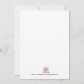 砂の中の足跡ベビーシャワー招待状 招待状 (裏面)