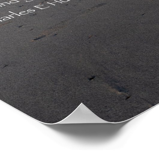 砂の中の足跡引用文 ポスター (角)