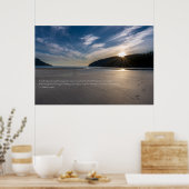 砂の中の足跡引用文 ポスター (キッチン)