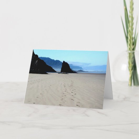 砂の中の足跡 カード (正面)