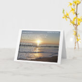 砂の中の足跡 カード (黄色い花)