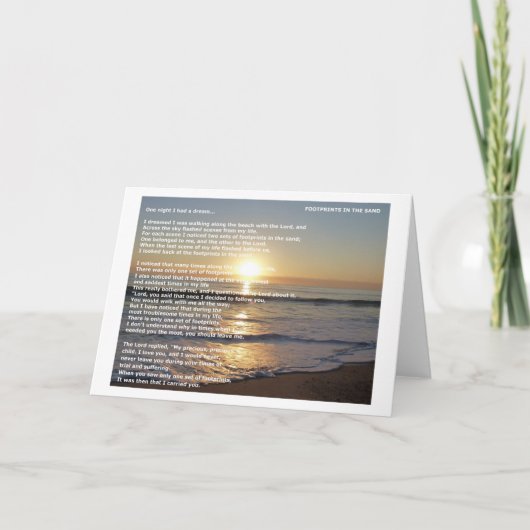 砂の中の足跡 カード (正面)