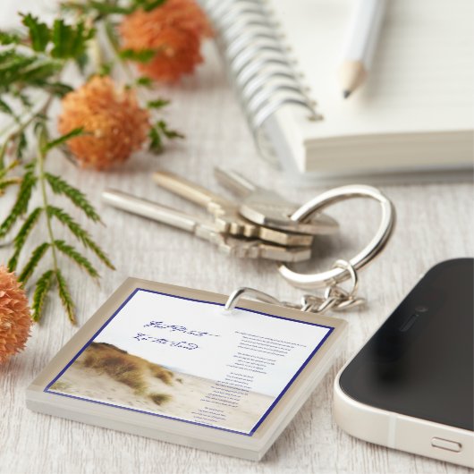 砂の中の足跡 キーホルダー (正面右)