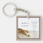 砂の中の足跡 キーホルダー (正面)