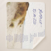 砂の中の足跡 シェルパブランケット (正面)