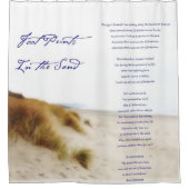 砂の中の足跡 シャワーカーテン (正面)