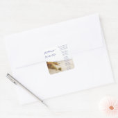 砂の中の足跡 スクエアシール (封筒)