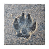 砂の中の足跡 タイル (正面)