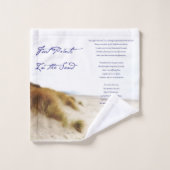 砂の中の足跡 バスタオルセット (ウォッシュタオル)