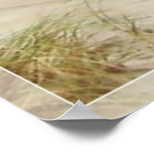 砂の中の足跡 ポスター (角)