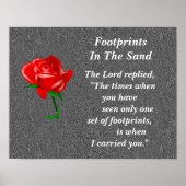 砂の中の足跡 ポスター (正面)