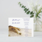 砂の中の足跡 ポストカード (スタンド正面)