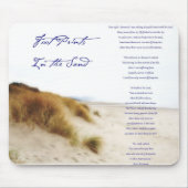 砂の中の足跡 マウスパッド (正面)