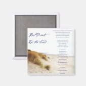 砂の中の足跡 マグネット (正面/裏面)