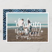 砂の中を駆け抜ける |フォトコラージュカード (正面/裏面)
