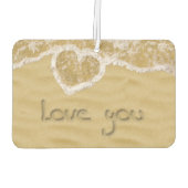 砂の中書のハート カーエアーフレッシュナー (裏面)