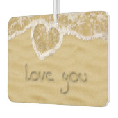 砂の中書のハート カーエアーフレッシュナー (左)