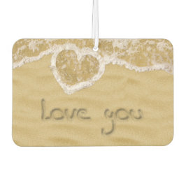 砂の中書のハート カーエアーフレッシュナー