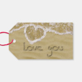 砂の中書のハート ギフトタグ (裏面横)