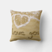 砂の中書のハート クッション (裏面)