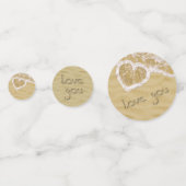 砂の中書のハート コンフェッティ (正面)