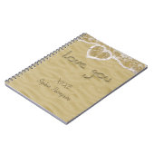 砂の中書のハート ノートブック (左側)