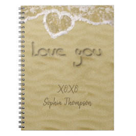 砂の中書のハート ノートブック