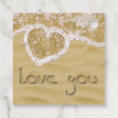 砂の中書のハート フェイバータグ (裏面)