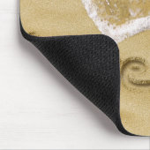 砂の中書のハート マウスパッド (コーナー)