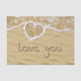 砂の中書のハート 薄葉紙