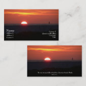 砂の主日没のプロフィールカード 名刺 (正面/裏面)