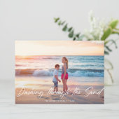 砂の休暇の写真をダッシング シーズンカード (スタンド正面)