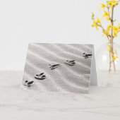 砂の写真のトラック カード (黄色い花)