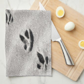 砂の写真のトラック キッチンタオル (四つ折り)