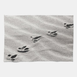 砂の写真のトラック キッチンタオル