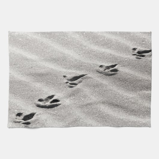 砂の写真のトラック キッチンタオル (横)