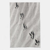 砂の写真のトラック キッチンタオル (縦)