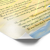 砂の写真の足跡プリント フォトプリント            (角)