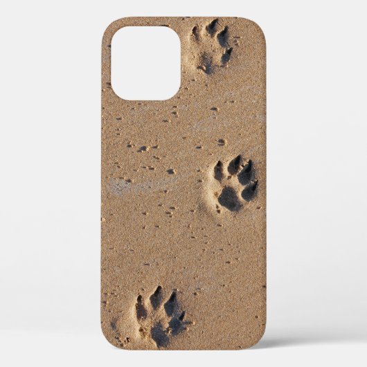 砂の動物の足跡ケースメイトiPhoneケース Case-Mate iPhoneケース (裏面)