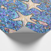 砂の包装紙の抽象的な貝殻 ラッピングペーパー (角)