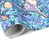 砂の包装紙の抽象的な貝殻 ラッピングペーパー (ロールコーナー)