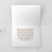 砂の同情カードに犬の足跡 カード (内部)