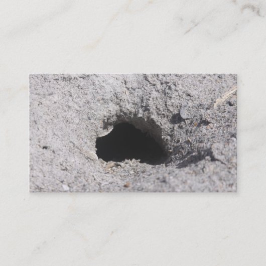 砂の名刺の穴 名刺 (正面)