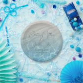 砂の名前ビーチ結婚式 ペーパープレート (パーティー)