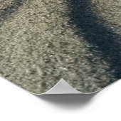 砂の型枠の波紋、風の動作から ポスター (角)