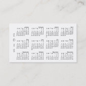 砂の城によっては2013カレンダーが夢を見ます 名刺 (裏面)