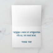 「砂の城の道具」 感謝カード カード (内部)