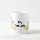 砂の城を掘る コーヒーマグカップ (中央)